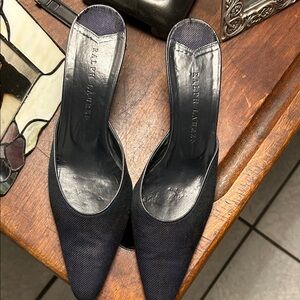 Ralph Lauren Women's Black  Watch Plaid Mules